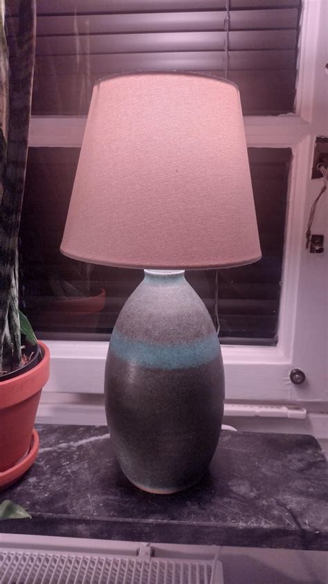 Finished my first lamp after I started practicing pottery 6 months ago : r/Pottery