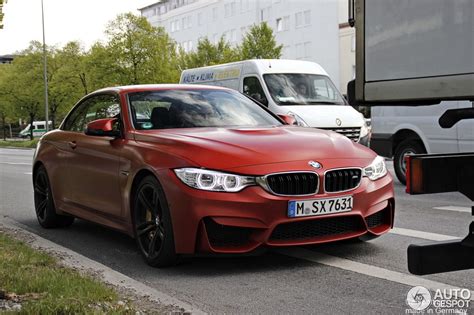 Frozen Red BMW M4 Convertible Spotted in Munich - autoevolution