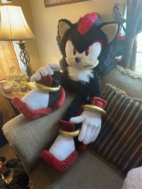 Life sized handmade shadow the hedgehog plush by IceddMilk on DeviantArt