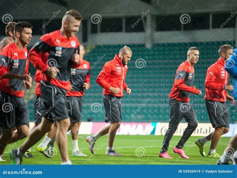 Adam Nemec And Slovak National Soccer Team Players Editorial Stock ...