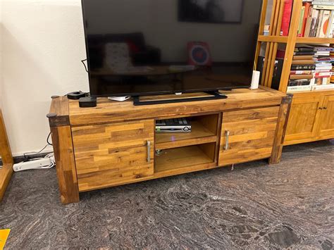 Wooden TV console, Furniture & Home Living, Furniture, TV Consoles on Carousell