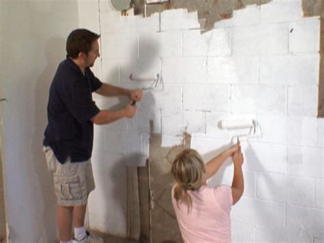 How to Waterproof a Cinderblock Wall | Waterproofing basement, Basement walls, Concrete block walls