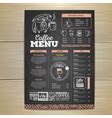 Coffee shop menu design template Royalty Free Vector Image