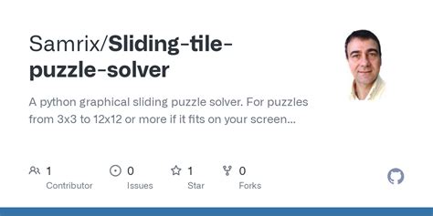 GitHub - Samrix/Sliding-tile-puzzle-solver: A python graphical sliding puzzle solver. For ...