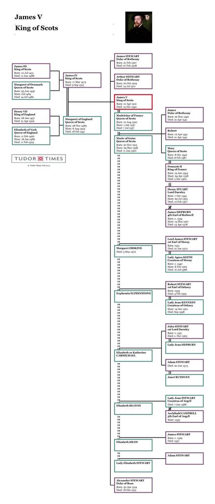 James V: Family Tree – Tudor Times