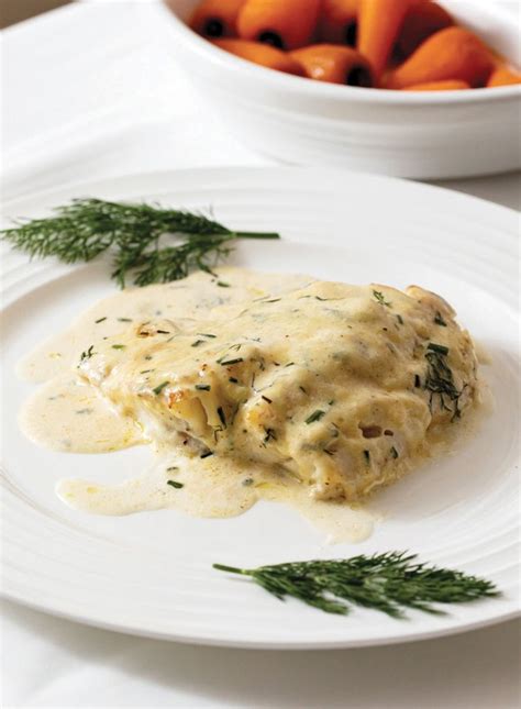 Baked Cod with Cheese and Chive Sauce from For The Love Of The Sea: A ...