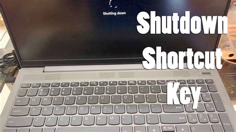 How To Shutdown Lenovo Laptop Using Keyboards || Shutdown Shortcut Key ...