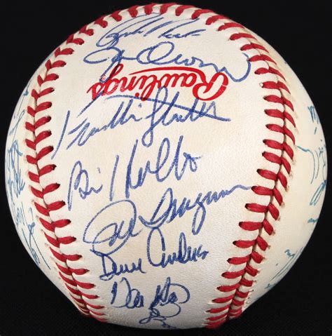 1988 Dodgers Team-Signed World Series Baseball with (30) Signatures ...