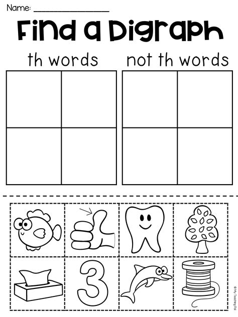 Th Worksheet Packet - Digraphs Worksheets | Digraphs worksheets, Kindergarten worksheets, Free ...