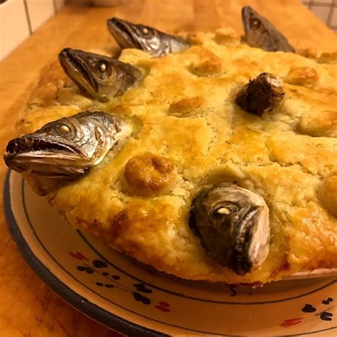 Stargazy pie! A British treat on a chilly night. Local fish in a English preparation. # ...