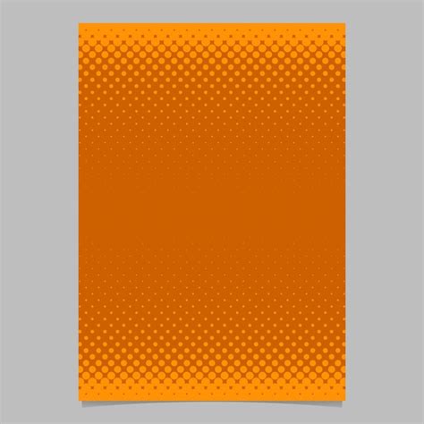 Free Vector | Orange abstract halftone dot pattern brochure template - vector flyer background ...