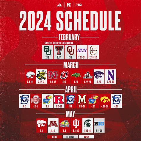 Nebraska Schedule 2024 Football - Fleur Nadiya