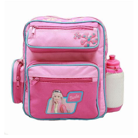 Barbie - Small Backpack - - w/ Water Bottle - Pink New School Bag 15375 - Walmart.com - Walmart.com