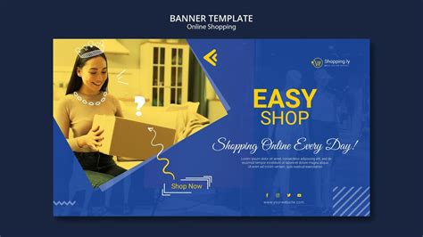 Free PSD | Online shopping banner template