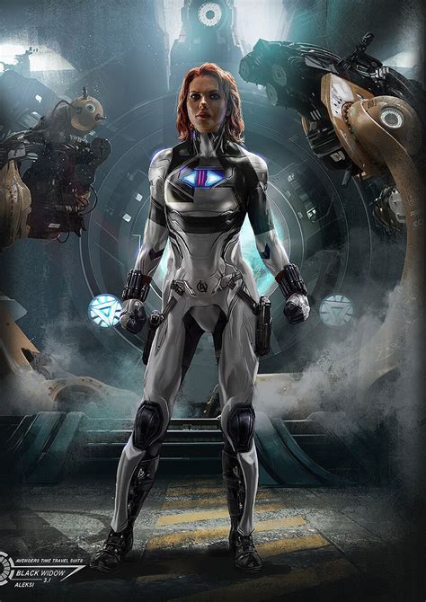 Avengers : Endgame / Black Widow Time Travel suit, Aleksi Briclot on ...