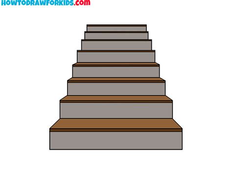 How to Draw Stairs - Easy Drawing Tutorial For Kids