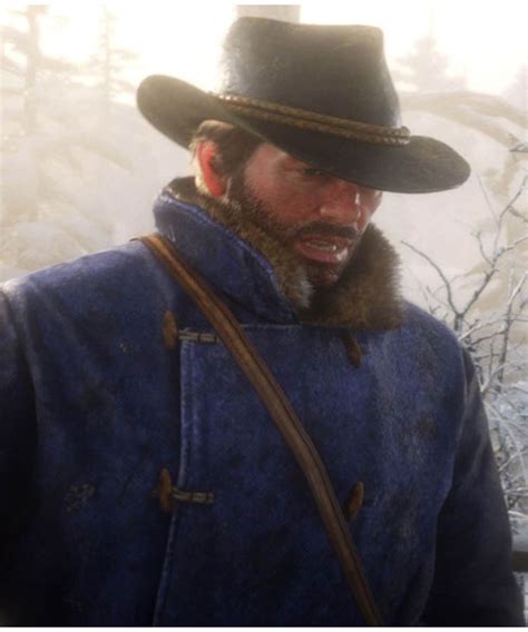 Winter RDR2 Arthur Morgan Blue Coat - Jacket Makers