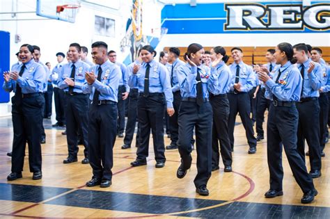 Reseda Charter High School cadets stand tall at Friday’s inspection at ...