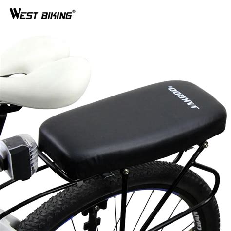 WEST BIKING Cycling Back Seat Bike Soft Rear Tail Saddles Seats Comfort Adult Cushion Back ...