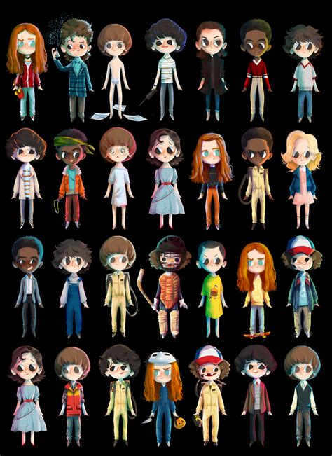 Easy Clipart: Cute Stranger Things Cartoon Characters : Discover and share the most beautiful ...