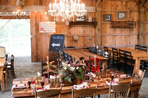 Delicious Gold & Maroon Autumn Barn Wedding Inspiration