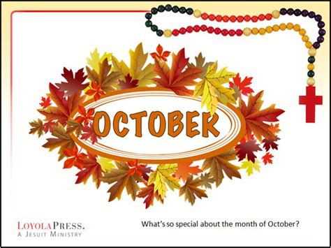 Preparing for October - Month of the Holy Rosary Free PowerPoint ...