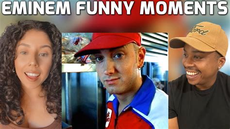 EMINEM FUNNY MOMENTS REACTION - YouTube