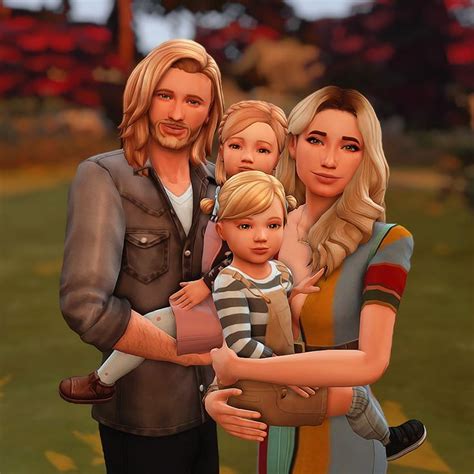 “Family of 4″ posepack by l-simmer-l | Sims 4, Sims 4 family, Sims 4 couple poses