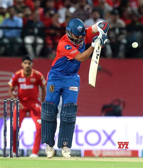 : Dharamshala : DC's batsman Prithvi Shaw plays shot during the IPL ...