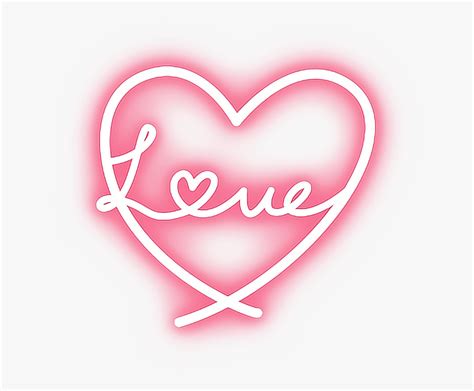 Transparent Neon Heart Png, Png Download , Transparent Png Image - PNGitem