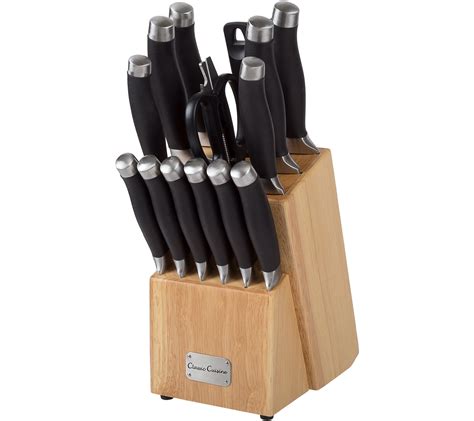 Classic Cuisine 15-Piece Stainless Steel Knife Block Set — QVC.com