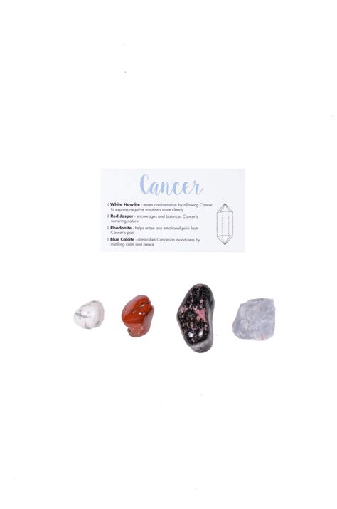 Cancer Crystal Set / Zodiac Crystal Set / Healing Crystal Set