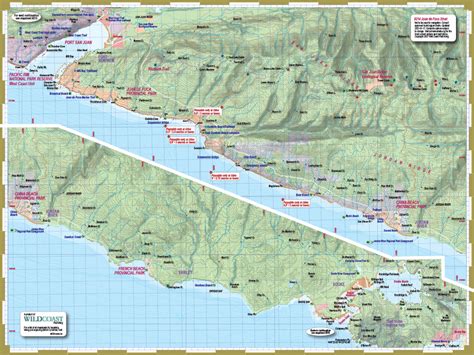 214 Juan de Fuca Trail and Marine Map – Wild Coast Publishing