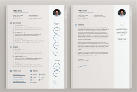 Free Indesign Resume Templates Download Editable Cv Designs Compatible With Adobe Indesign For ...