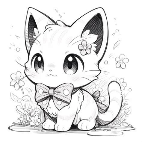 gatito kawaii para colorear chibi | Dibujos kawaii, Páginas para colorear de animales, Cosas ...