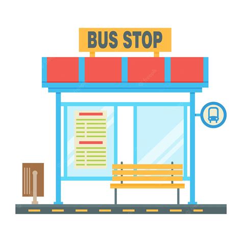 bus stop - Clip Art Library