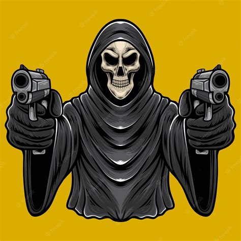 Grim Reaper With Guns