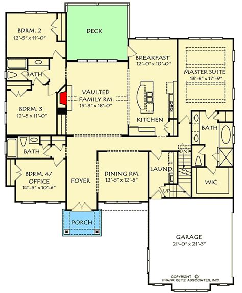 Dutch Colonial House Plan with Open Floor Plan - 710177BTZ | Architectural Designs - House Plans