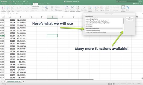 Data Analysis ToolPack in Excel - Thomas LaRock