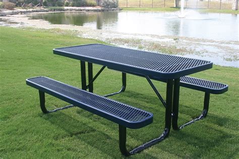 Black Metal Picnic Tables — Randolph Indoor and Outdoor Design