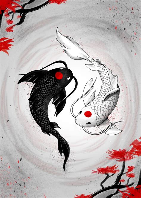 Japanese Koi Fish Art - Koi Fish Art Print Goldfish Japanese Koi Fish Wall | Bodegawasuon