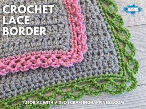 Crochet Easy Lace Border (aka Chain Border) With Video - Crafting Happiness