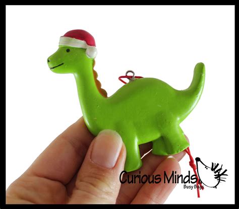 Cute Dinosaur Animal Christmas Ornaments for Tree - Dino Christmas Hol | Curious Minds Busy Bags