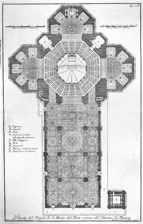 Floor Plan of Santa Maria del Fiore Cathedral in Florence, Italy ...