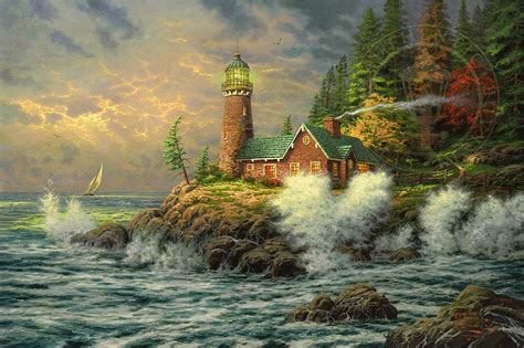 Lighthouses Art For Sale - Thomas Kinkade Gallery New Jersey