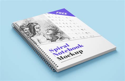 Free Spiral Notebook — Free Mockup World