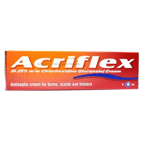 ACRIFLEX ANTISEPTIC CREAM FOR BURNS SCALDS BLISTERS SCRATCHES CUTS 30G