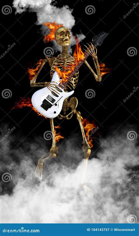 Skeleton Guitar Wallpaper