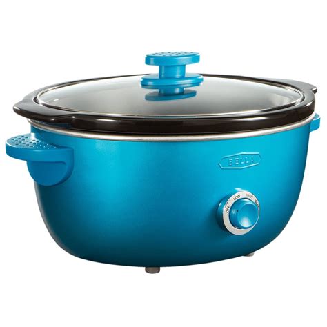 BELLA 13745 Dots Collection Slow Cooker, 6-Quart, Teal | Cooker, Slow ...