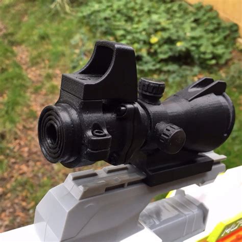 3D PRINTED ACOG HYBRID NERF GUN SCOPE